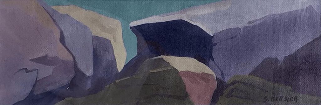 11x4 inches Acrylic on board