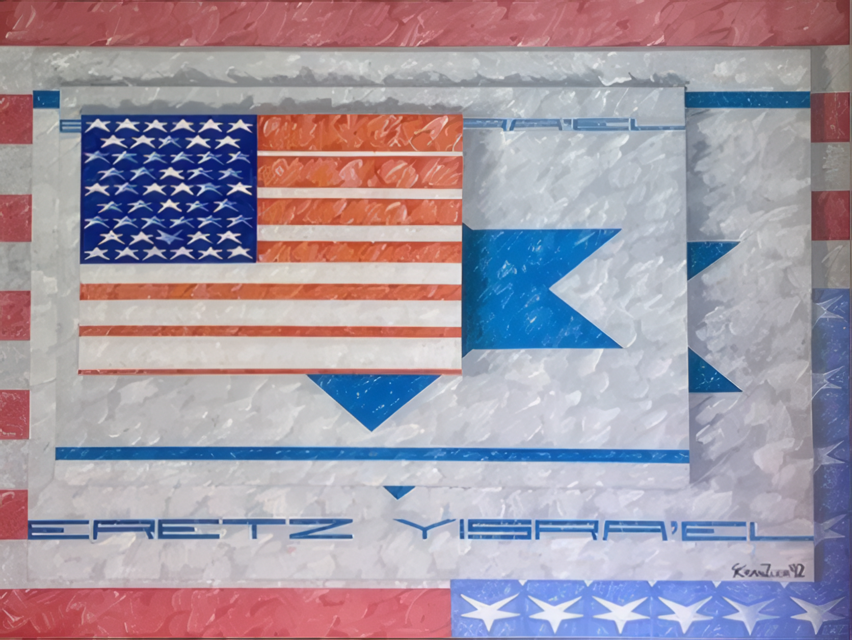 American Flag In Pop Art - Farhat Art Museum