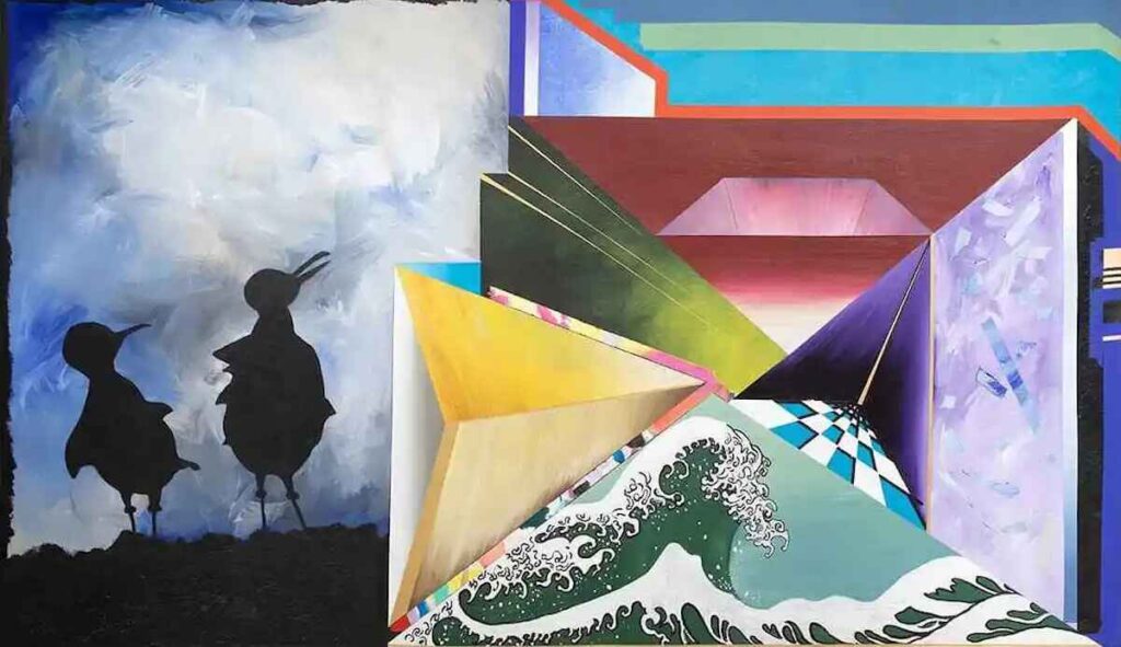 Artist: Bill Dallas (1937- ) American 85w x 50h inches